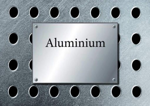 Aluminium platen voor perfowand - Ronde perforatie en vierkante steek RU